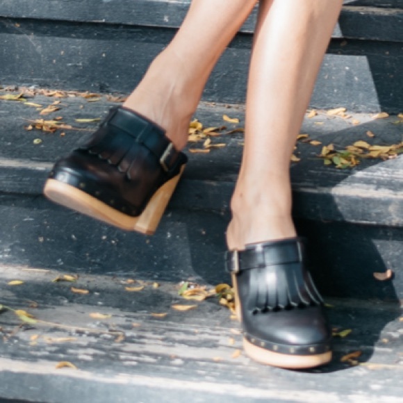 MADEWELL Kiltie Fringe Clog Heel Size 5.5 - Picture 12 of 12